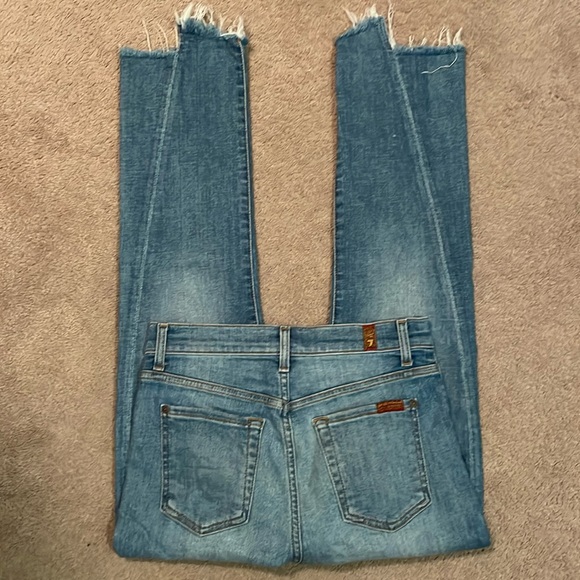 7 For All Mankind Womens Edie Jean with Frayed Hem - Picture 6 of 11